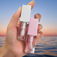 Gloss à l'huile pour les lèvres hydratant OEM de marque privée 10 couleurs fruit personnalisé mignon vegan pastèque brillant à lèvres plus dodu teinte à lèvres bas quantité minimale de commande