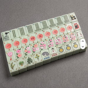 Hot Sale Wholesale Custom Luxury Modern American Mahjong Set 160 Engraved High-Gloss Acrylic Tiles Eco-Friendly <b>Entertainment</b> - Product Image 3