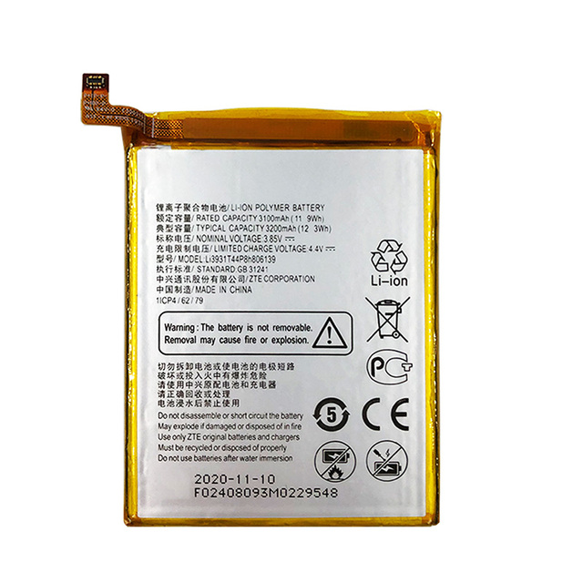 EeNjee Digital Rechargeable 3200mAh Battery Li3931T44p8h806139 V10 VITA Mobile Phone Replacement CE Certified A+++ Stock