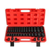 Jeu de douilles à percussion 1/2 "Drive Master Kit de douilles à percussion hexagonales profondes 35 pièces