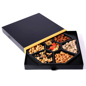 Good Price Nuts Kernels Paper Packing Gift Box Honey Round Tray Nuts Box For Nuts And Candies