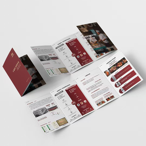 Vente en gros de prospectus personnalisés Impression commerciale bon marché A5 A4 Poster Dépliant Impression de brochures pour la publicité - Product Image 5