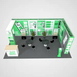 Innovative modular popup exhibition Booth with Custom design Tension Fabric for exhibition show conference