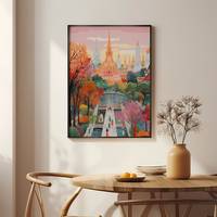 Peinture décorative sur toile à l'huile de style personnalisable - Art mural personnalisé pour salon/chambre/hôtel