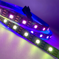 Tira de LED RGB direccionable 5V IC 2812 Luz de píxel digital programable WS2812 píxel LED con conectividad USB certificada por ROHS