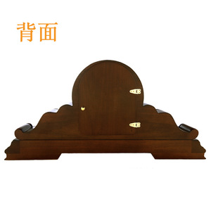 Solid Wood Table Clock European Style Circular Coffee Brown Retro Desktop Ornament Grandfather Clock Scanning Mechanism - Product Image 3