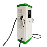 Chargeur rapide DC double pistolet 120 kW avec écran, stations de recharge au sol pour centres logistiques et hubs de recharge publics