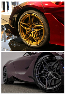 Jantes en alliage forgé Pengzhen Monoblock à revêtement poudré doré à cinq branches de 18 à 22 pouces pour McLaren 600LT 765LT 720S <span class=keywords><strong>F1</strong></span> - Product Image 6