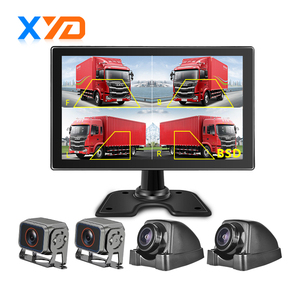 หน้าจอ BSD แบบ all-in-One ขนาด10นิ้ว4แบบแยก4นิ้วเครื่องบันทึก HD สำหรับคนเดินเท้าเตือนน้ำมันขโมยกล้องถอยหลังพื้นที่ตาบอด - Product Image 2