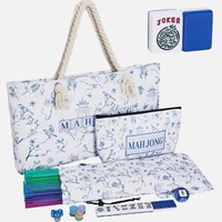 Ensemble de sacs fourre-tout en toile à motif floral, grande capacité avec poignée en corde, accessoire élégant pour les réunions de famille et les voyages