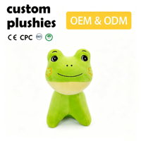 Production OEM ODM de jouets en peluche personnalisés, jouets en peluche d'animaux mignons, production sur demande de grenouilles en peluche