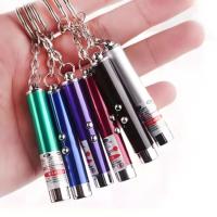 2 in 1 UV Torch Mini Teaching Laser Light Keychain Led Flashlight Keychain Wholesale