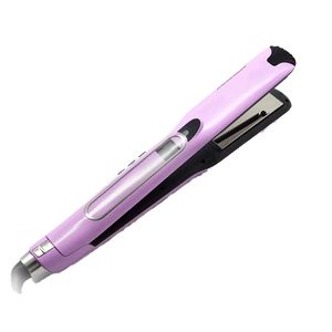 Lisseur à vapeur électrique professionnel brosse plaques en titane affichage LCD ion négatif 1 an soins des cheveux anti-brûlure - Product Image 1