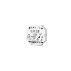 V4-S 4CH <b>LED</b> <b>Controller</b> 2.4G RF Push Dim DC 12-24V Input 3A Per Channel Smart Home Lighting - Product Image 1