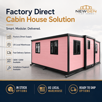 Maison modulaire Tiny House NEWGEN, conteneur rose, design moderne, livraison directe d'usine, taille personnalisée disponible, design 5 ans.