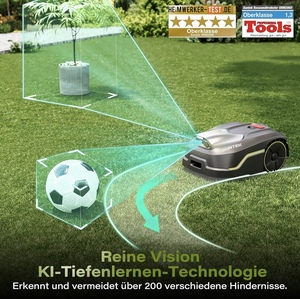 Smart Robot GPS tosaerba elettrico piccolo telecomando automatico ricaricabile moderno Design in plastica garanzia di 3 anni - Product Image 3