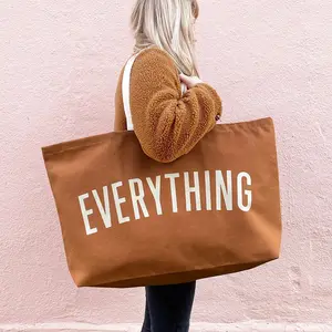 Sac à main design personnalisé de vente chaude sac à bandoulière pour femmes grand sac fourre-tout en toile personnalisé