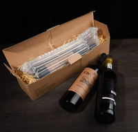 gonflables en rouleau, 2 pièces, écologiques, colonne de bulle d'air, protection de bouteille de vin, Film d'amortissement
