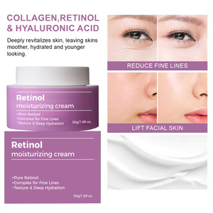 Bakuchiol Niacinamide Fine Lines Anti-Wrinkle Whitening Night Cream Collagen Retinol Pore Minimizing Moisturizer for Vegan <b>Skin</b> - Product Image 2