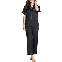Vêtements de nuit doux Ensemble de pyjamas confortables Pyjama en satin Pyjamas pour femmes Pyjamas tricotés grande taille Vêtements de nuit pour femmes