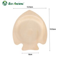 Assiette en bois naturel, vaisselle écologique, plateau en bois durable pour le service des aliments et les buffets