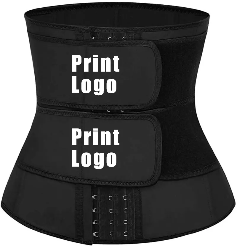 Starwin OEM&ODM Two Strap Black Double Belt Compression Cincher Corset Girdle Neoprene Waist Trainer Women's Shapers