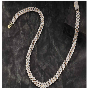 Cadena Cubana de Lujo de Miami, Oro de 10K y 14K, Diamantes VVS Cultivados en Laboratorio, Collar de Joyería Hip Hop con Incrustaciones de Diamantes para Moda Urbana, Certificado - Product Image 3