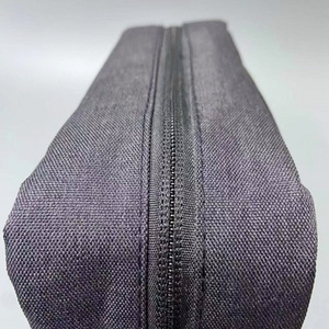 Black Oxford <b>Toiletry</b> <b>Bag</b> 9 Inch Golden Logo Travel Cosmetic <b>Bag</b> For Women Extension Foldable Makeup <b>Bag</b> - Product Image 3