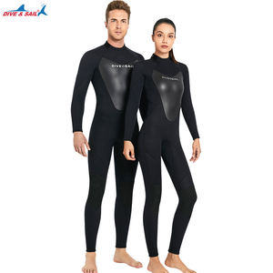 ชุดดำน้ำแบบเว็ทสูท3มม. 1ชิ้น,ชุดดำน้ำแบบเนื้อผ้านีโอพรีนให้ความอบอุ่นทั่วร่างกายชุดเว็ทสูทแบบเต็มตัวสำหรับเล่นเซิร์ฟตกปลาเล่นเซิร์ฟ - Product Image 2