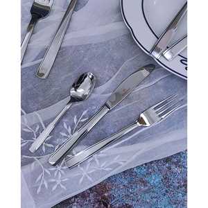 Dionigi <b>Set</b> of 12 Sambonet Steel <b>Dinner</b> Knives with <b>Square</b> Handles - Product Image 1