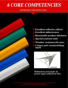 ויניל mylar מאוד גלגול יריעות נייר דבק דפוס גיליון pvc אזהרה סימני תנועה הנדסי - Product Image 5