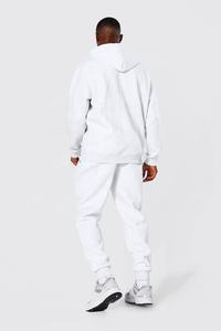 2025 último diseño personalizable para hombre chándal liso de lana a granel con logotipo personalizado - Product Image 3