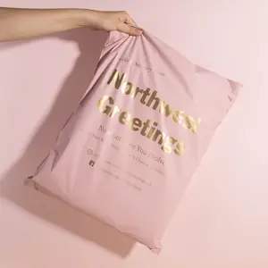 Sac postal écologique en poly imprimé de logo personnalisé sac postal biodégradable en plastique imperméable recyclé pour vêtements
