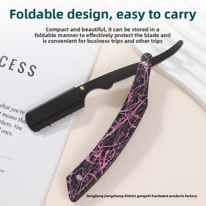 Afeitadora Manual Profesional de Estilo Vintage <span class=keywords><strong>para</strong></span> Barbería y Peluquería, Recortadora Facial de Una Sola Cuchilla - Product Image 3