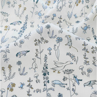 Tissu en soie à imprimé floral de petite taille Yanxin Textile, imprimé par transfert, pour robes, chemises et vêtements décontractés