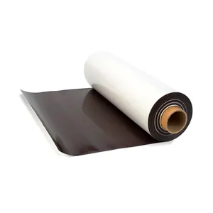 Magnetismo fuerte Imprimible PVC Imán de puerta de coche flexible Rollo magnético de goma Imán de núcleo suave con precio barato de alta calidad