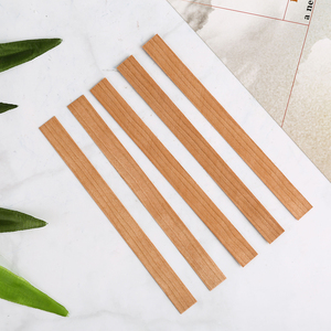 High Quality Eco-Friendly Smokeless Natural Various Custom Size Slice Wood Wicks with Wick Clips for DIY Soy Candles - Product Image 1