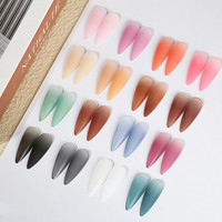 Peinture bricolage miroir perle holographique Pigment poudre manucure Nail Art décoration 16 couleurs solide ongles Chrome poudre ensemble