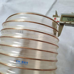 2 pouces pour le travail du bois Flexible PU Ventilation Vacuum Air Duct Hose Pu Steel Wire Pvc Duct Hose Manufacturers - Product Image 3