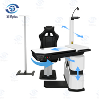 SJ Optics LY-177 Durable Electric Lift Vision Clinic Optometry Exam Table with Comfortable Reclining Chair Eye Care Center