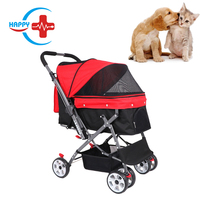 HC-R023 nouvellement conçu à l'extérieur pliant chariots pour animaux de compagnie pour chien chat utiliser etc transporteur de voyage chariot poussette pour animaux de compagnie