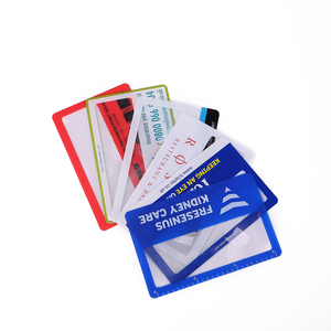프로모션 프레 넬 렌즈 돋보기 렌즈 카드 PVC 책갈피 돋보기 신용 카드 돋보기 - Product Image 1