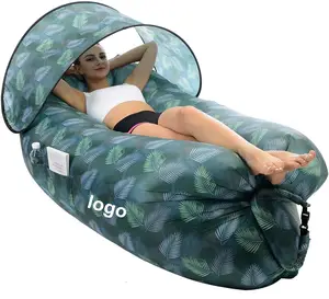 Toptan kanepe hava yatağı çantası-Woqi açık kamp amazon sıcak satış yeni tasarım şişme tembel tembel çanta şişme çekyat sandalye