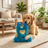 Jouet à mâcher pour chien en peluche Shaggy Monster Snuffle, couineur, pour dissimuler la nourriture, en forme de paresseux ou de gorille, pour soulager l'ennui
