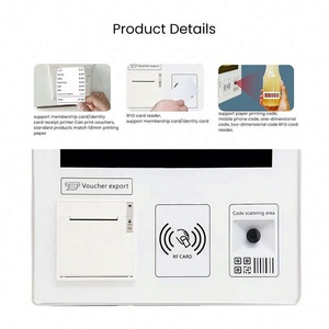 Buffet KFC Mcdonalds Self Order Kiosk 21.5'' Flat Screen Android Win7-10 <b>Receipt</b> <b>Printer</b> Card Reader Touchscreen Ordering Kiosk - Product Image 4