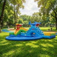 Grand château gonflable pour utilisation aquatique, toboggan trampoline extérieur, équipement de saut pour parc d'enfants, aire de jeux gonflable