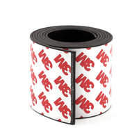 Feuille de bandes auto-adhésives de qualité supérieure aimant en caoutchouc Flexible personnalisé 3M ruban magnétique adhésif Double face