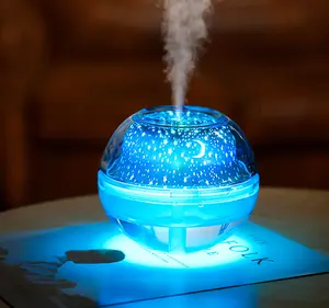 500 мл новый уникальный дизайн Звездная проекция светодиодная Ночная лампа мини аромадиффузор машина спа ультразвуковой холодный туман Электрический увлажнитель