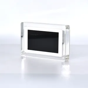 Display Lcd HD lettore Video acrilico in cristallo trasparente cornice digitale cornice digitale in acrilico da 5 pollici