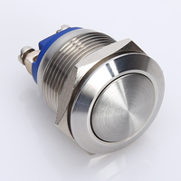 Depuis 1988, interrupteur à bouton-poussoir en acier inoxydable de haute qualité ONPOW 19 mm CE, ROHS, anti-vandalisme